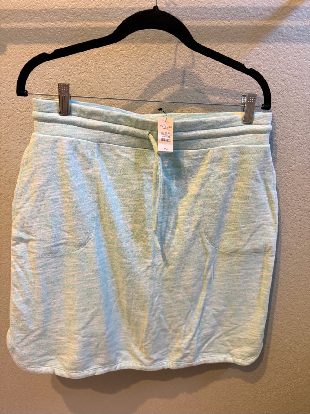 Talbots (medium petite) Light green Casual Drawstring Skirt NWT